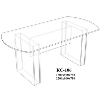 Конференц-стол КС-106 1800/900/760*25мм